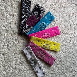 7 Vibrant Paisley Headband/bandannas Collection